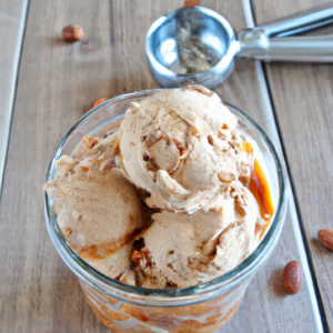 Karamell-Nuss-Eiscreme, Caramel Nut Ice Cream