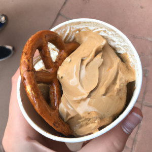 Salted Caramel Pretzel Ice Cream