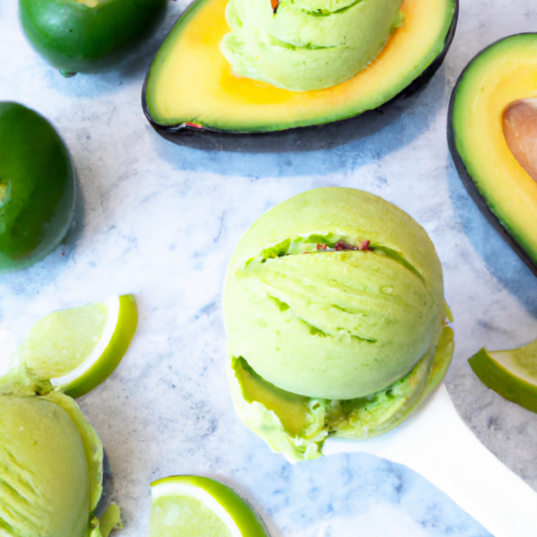 Selbst gemachtes Avocado Limetten Eis: Die perfekte Erfrischung für ...